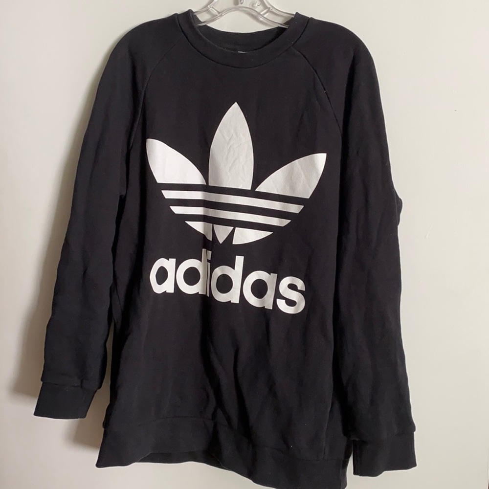Adidas vintage logo sweatshirt oversized